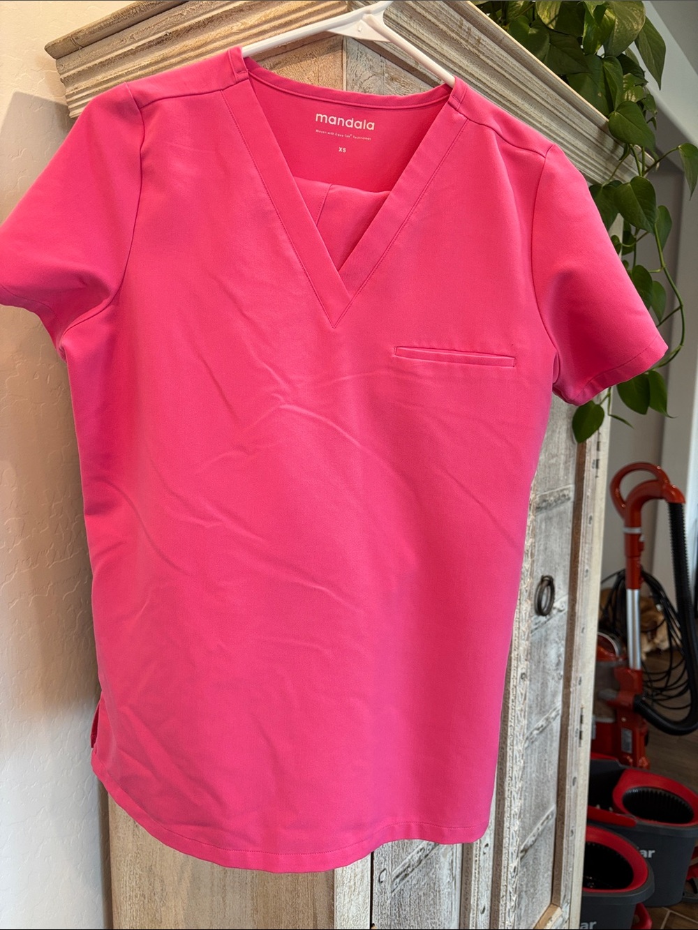 Mandala Women’s Pink V-Neck Top & Bottom SCRUB SET